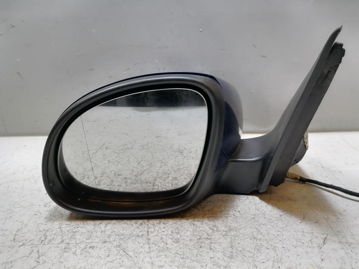 VW Tiguan 1 5N original Au&szlig;enspiegel links LD5Q Shadowblue elektrisch verstellbar Bj.2009